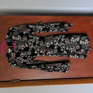 Maurices Floral Tie Waist Dress (M)